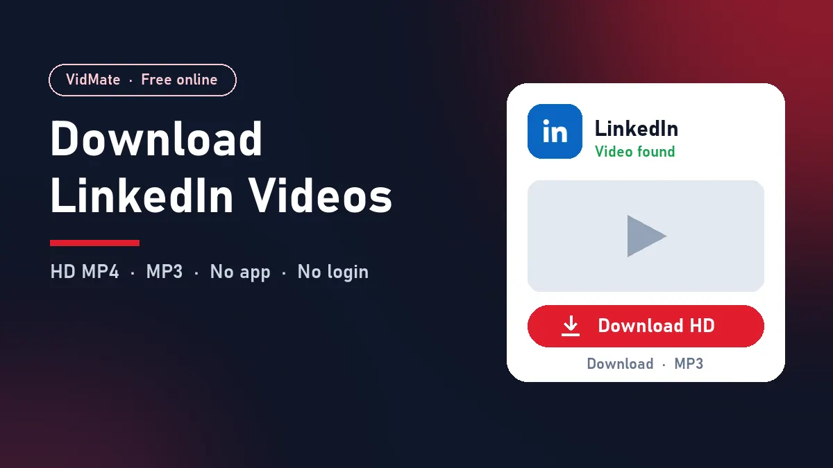 Download LinkedIn Videos: download LinkedIn videos in HD on Android, iPhone and PC