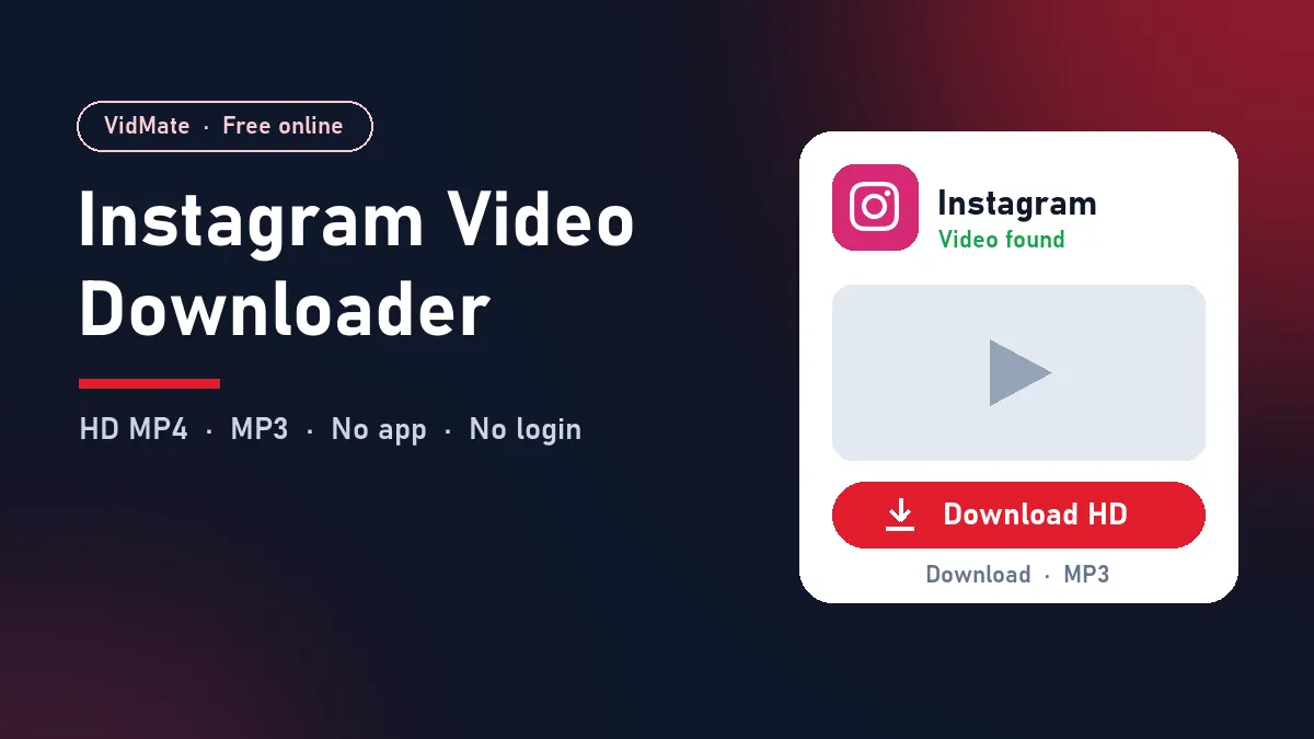 Instagram Video Downloader: download Instagram videos in HD on Android, iPhone and PC