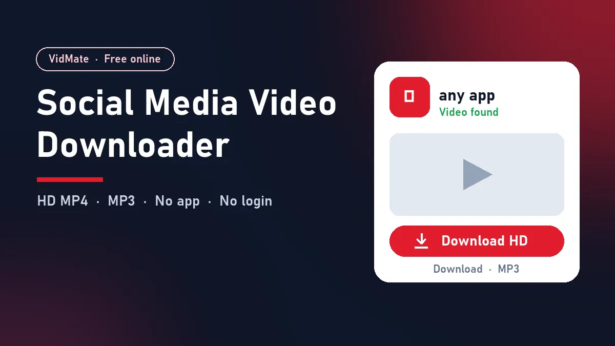 Social Media Video Downloader: download any app videos in HD on Android, iPhone and PC