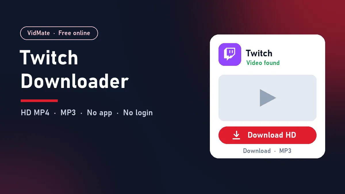 Twitch Downloader: download Twitch videos in HD on Android, iPhone and PC