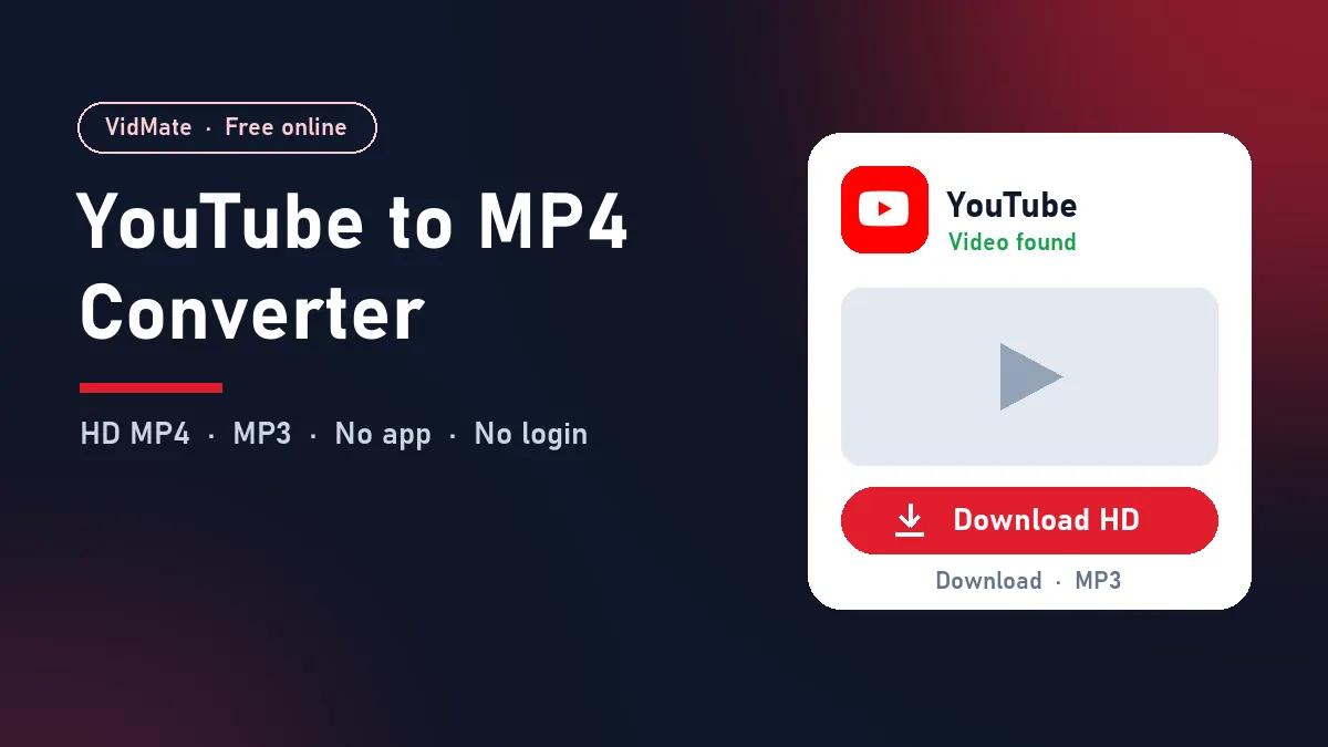 YouTube to MP4 Converter: download YouTube videos in HD on Android, iPhone and PC